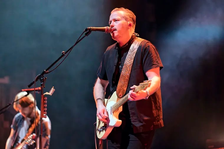 Jason Isbell and the 400 Unit in Joliet, Ill., in 2023. The band plays the Met Philly with Aimee Mann opening on Friday. (Photo by Rob Grabowski/Invision/AP, File)