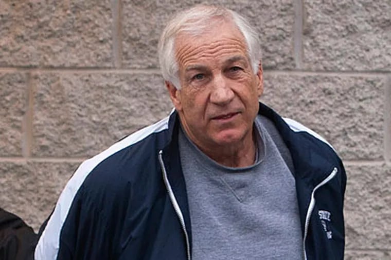 Jerry Sandusky faces a preliminary hearing on sex-abuse charges in Bellefonte, seat of Penn State's county. (NABIL K. MARK / State College (Pa.) Centre Daily Times)