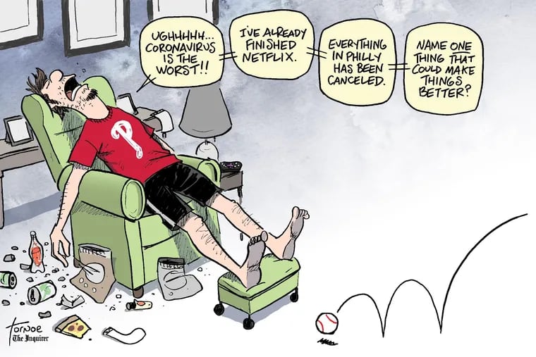 Rob Tornoe's Phillies cartoon for Friday, July 17, 2020.
