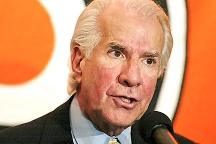 Comcast-Spectacor chairman Ed Snider was inducted into the United States Hockey Hall of Fame last week. (AP file photo)