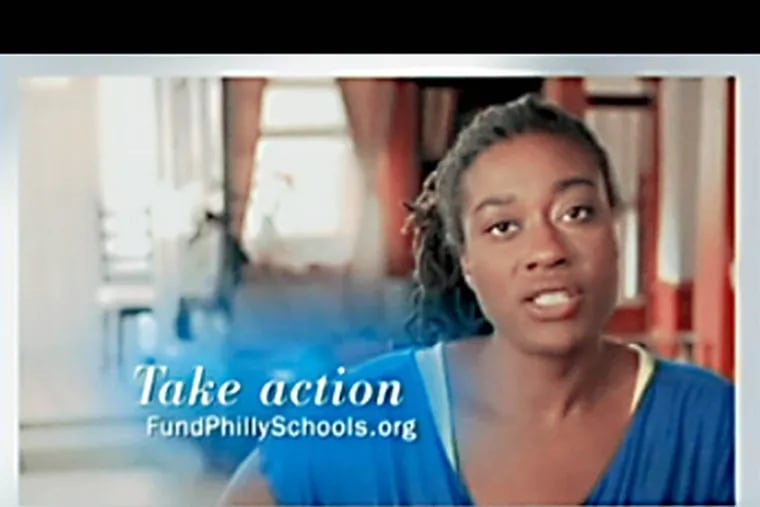 Screengrab from anti-Nutter advertisement funded by the AFT and parent union of PFT