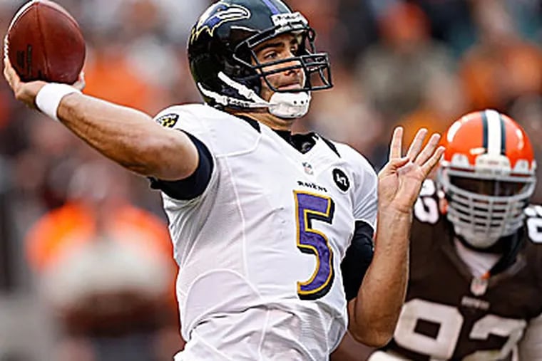 The 8-2 Ravens are 1 1/2-point underdogs against the 4-6 Chargers in San Diego. (Rick Osentoski/AP)