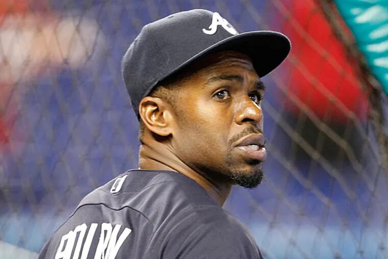 Free-agent Michael Bourn signed a four year deal worth $48 million with the Cleveland Indians. (Wilfredo Lee/AP file photo)