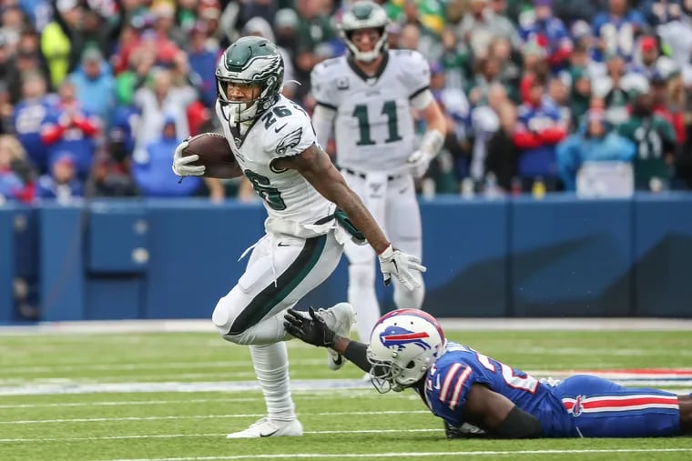 Eagles running back Miles Sanders is steadily getting a better grip of playing in the NFL.
