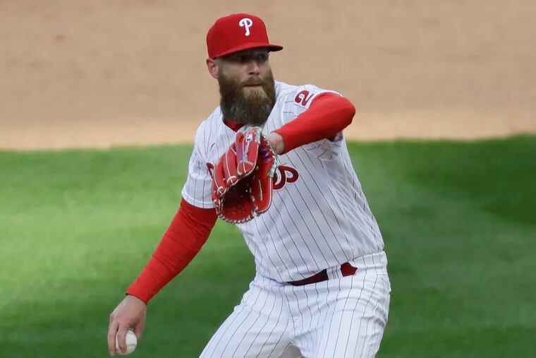 Phillies reliever Archie Bradley will miss at least 10 days with a strained oblique muscle in his left side.