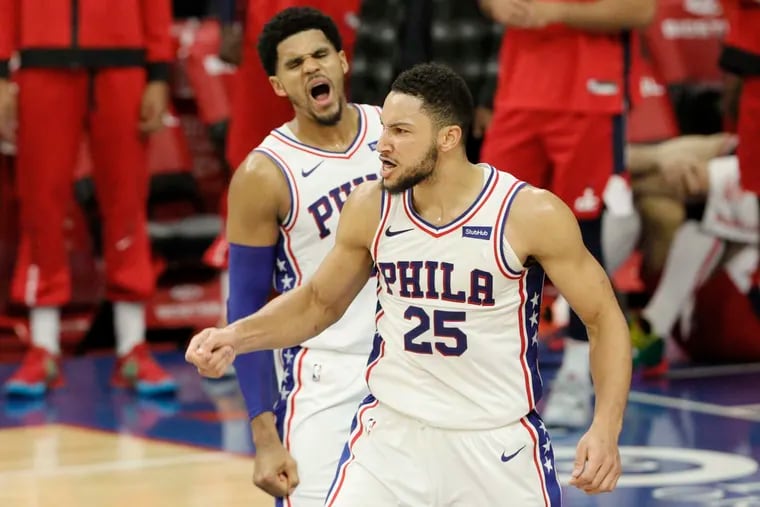 Tobias Harris and Ben Simmons (25) are still in the running to join Joel Embiid as All-Stars still season.