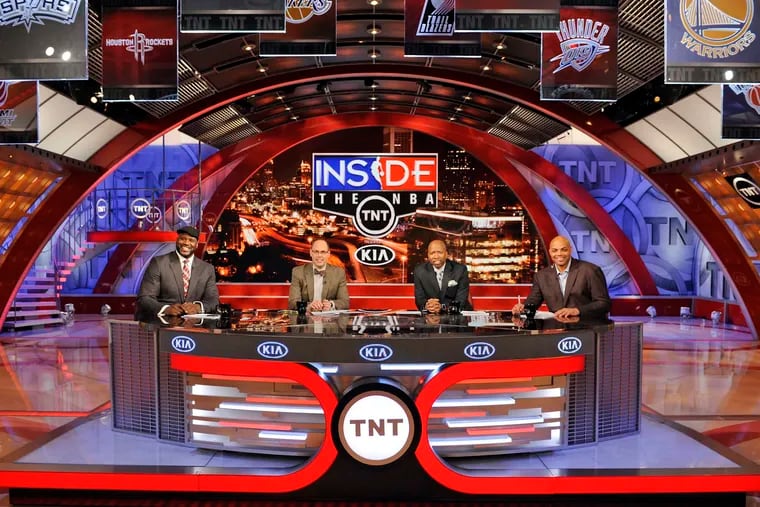 "Inside the NBA" studio crew, from left, Shaquille O'Neal, Ernie Johnson, Kenny "The Jet" Smith, and Charles Barkley may be entering their last season in 2024-25.