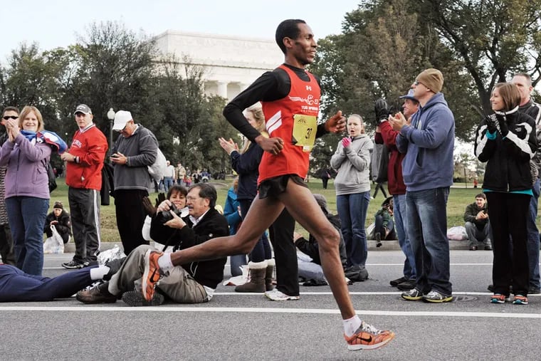 Girma Bedada ran in the Marine Corps Marathon in Washington in 2013. The Ethiopian star had been detained and tortured by his nation’s ruling political coalition that same year.
