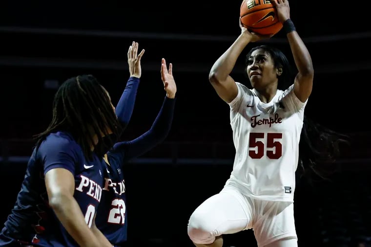 Temple guard Tiarra East hit the game-winning shot against Wichita State Wednesday.