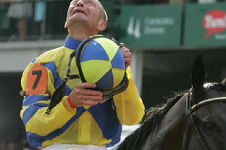 Jockey Calvin Borel , who rode his first race at age 8 and has done his time mucking stalls and riding the circuits in Louisiana, Kentucky and Arkansas, has made his way to winning the Kentucky Derby.