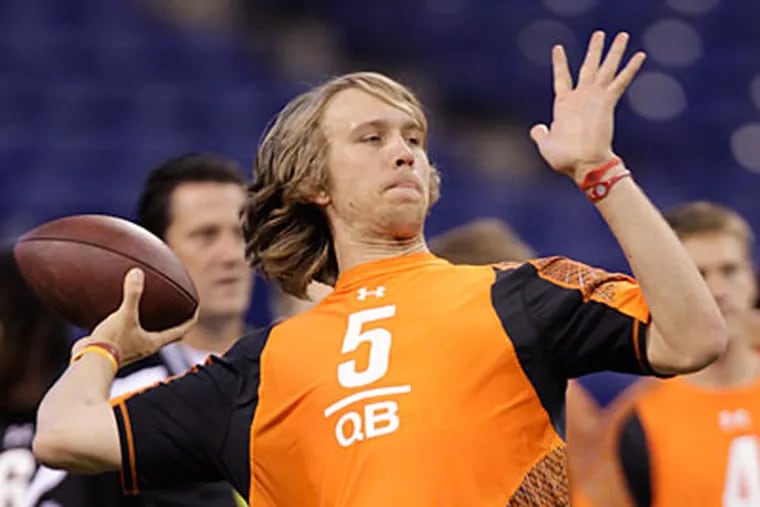Arizona quarterback NIck Foles was drafted in the third round with the 88th overall pick. (Michael Conroy/AP Photo)