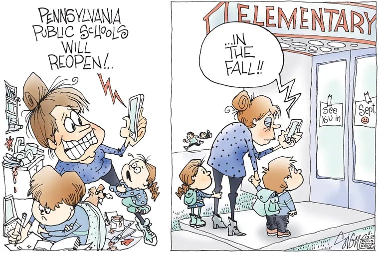 Political Cartoon: Home schooling wears thin