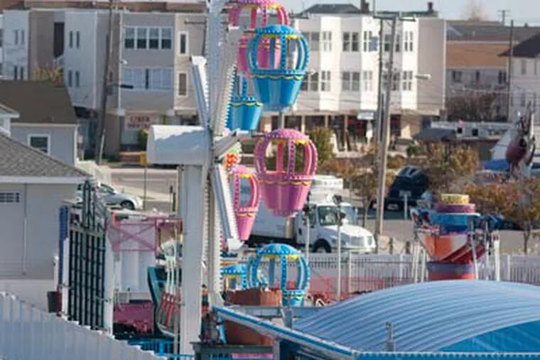 Sea Isle City’s $13.4 million revitalization project got a head start this summer when Gillian’s Wonderland Pier opened an amusement-ride center at the foot of the bridge, near the marina. (Ed Hille / Staff Photographer)