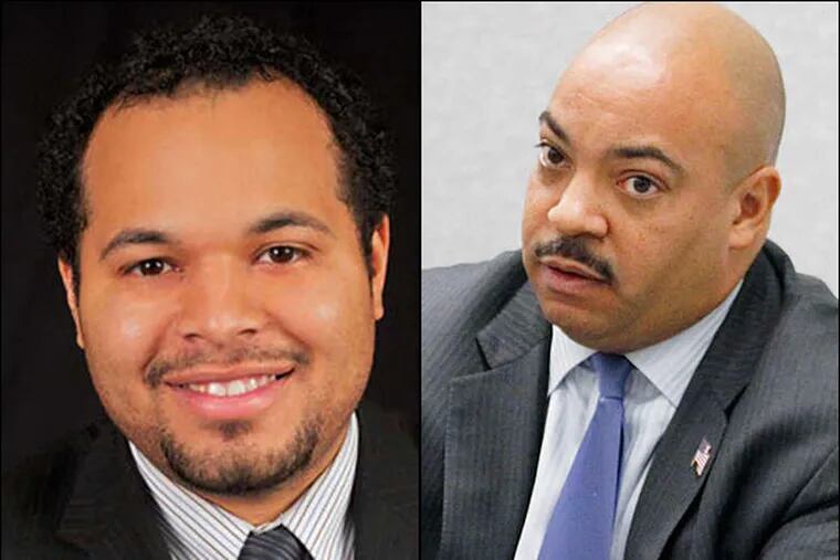 An attorney for state Rep. JP Miranda (left) alleges that a love triangle prompted D.A. Seth Williams' investigation. A D.A. spokeswoman says that claim is 'ludicrous.'