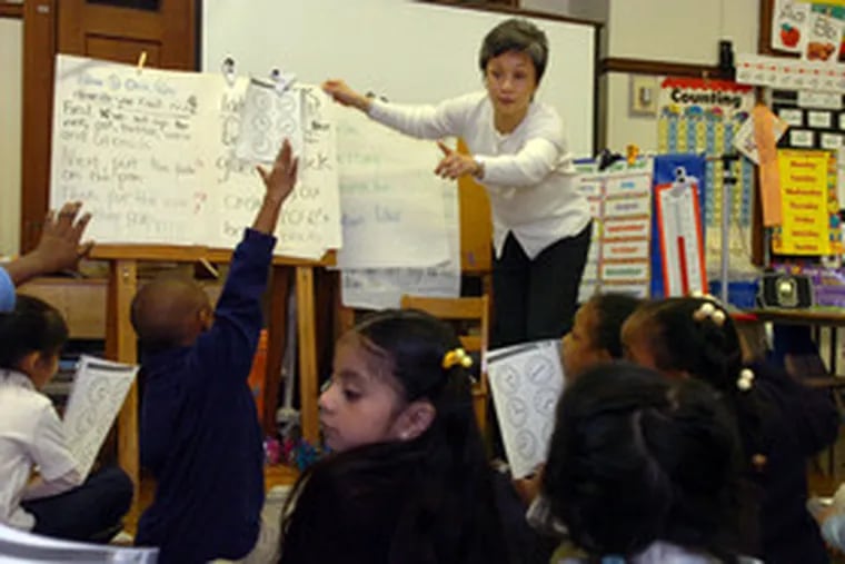 Margarita Wilson, a teacher at Nebinger Elementary School in Phila.&#0039;s Bella Vista section, is credited by administrators with sparking academic improvement.
