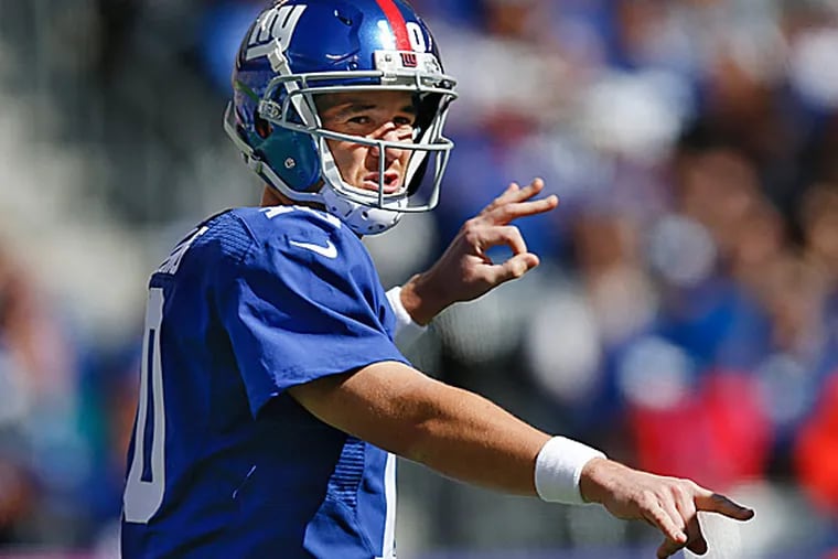 Giants quarterback Eli Manning. (Kathy Willens/AP)