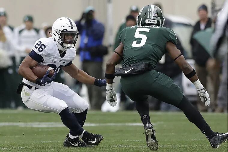 Penn State running back Saquon Barkley has rushed for 864 yards this season.