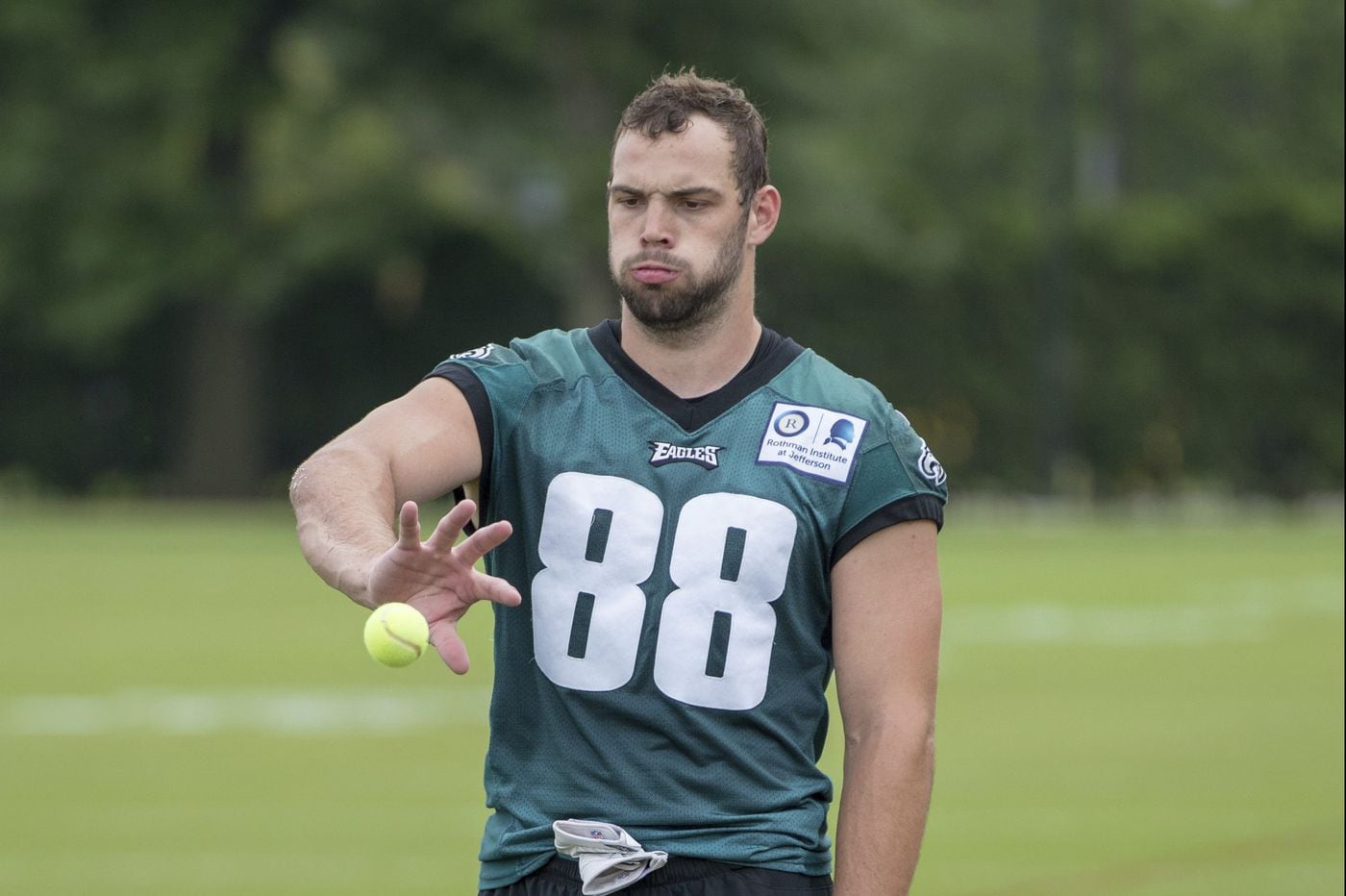 Dallas Goedert catching on quickly with the Eagles, shows promise in ...
