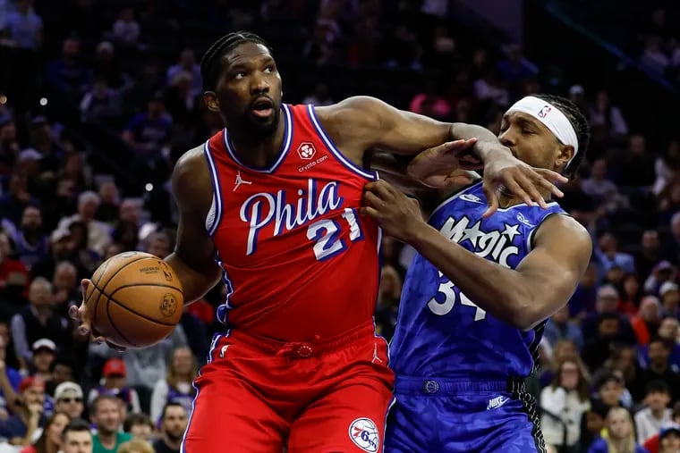 Joel Embiid (left) is expected to be named to Team USA in the near future for the 2024 Paris Olympics this summer.