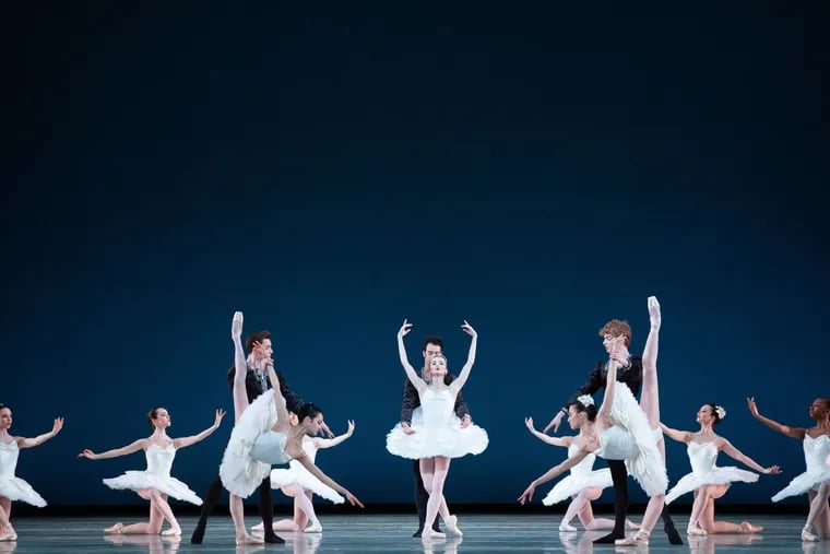 Philadelphia Ballet in George Balanchine's "Symphony in C."