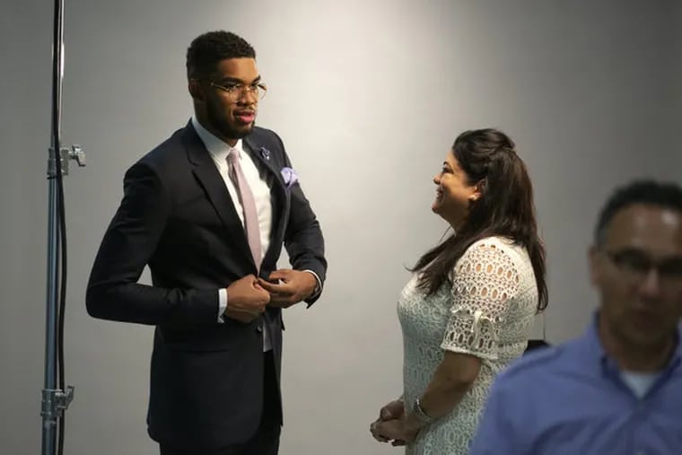 Karl-Anthony Towns spoke publicly Monday for the first time about losing his mother, Jacqueline Cruz (right).