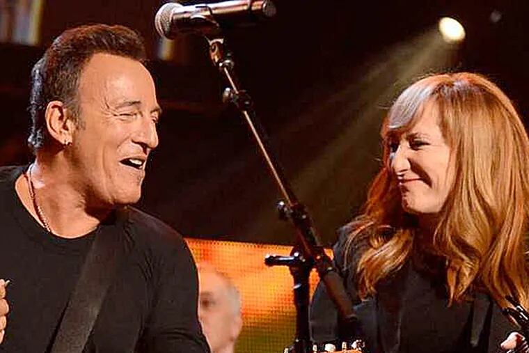 Bruce Springsteen and Patti Scialfa. (Kevin Mazur)