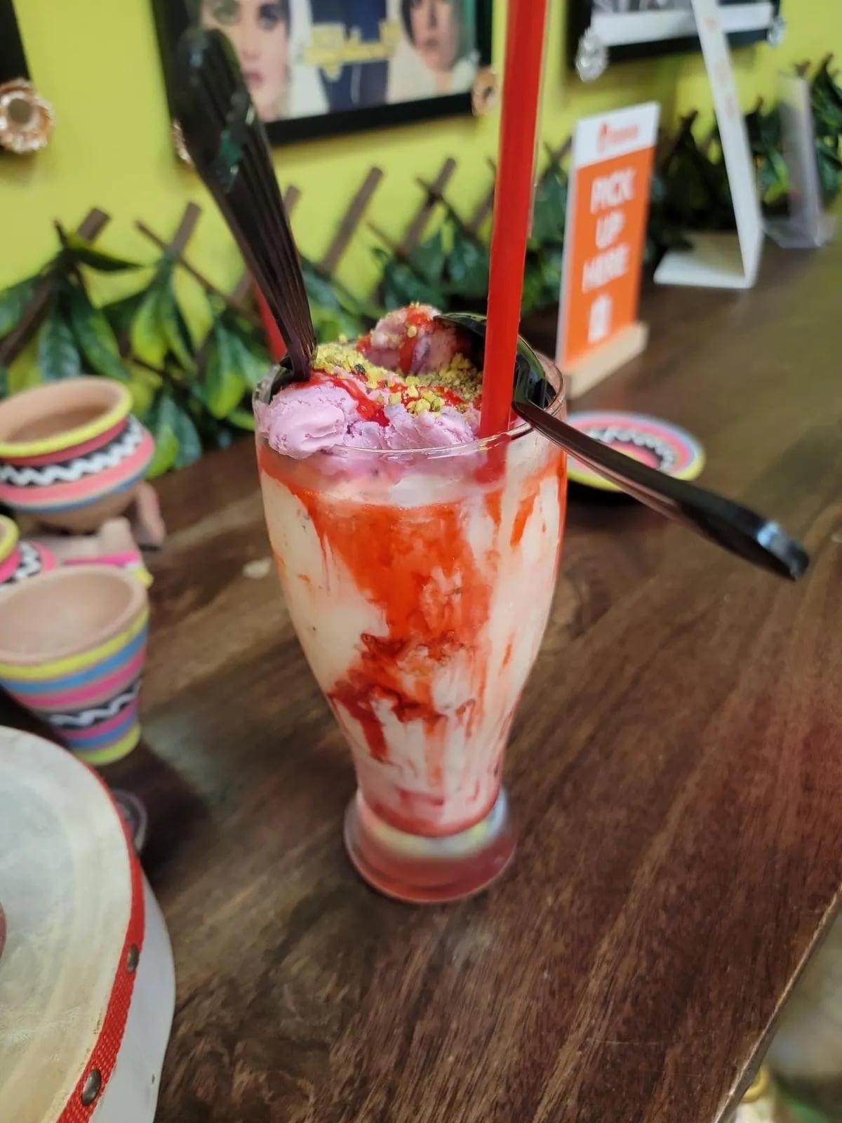 At Karachi Kafe in Voorhees, try the falooda for malai kulfi, vermicelli noodles, and jello.