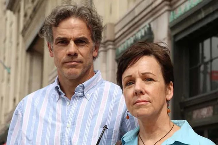Ted Babiy and Anne Marie Quinn once had a business building spec houses on the Main Line, but “have been completely wiped out” by litigation over a bank loan. (JESSICA GRIFFIN / Inquirer Staff)