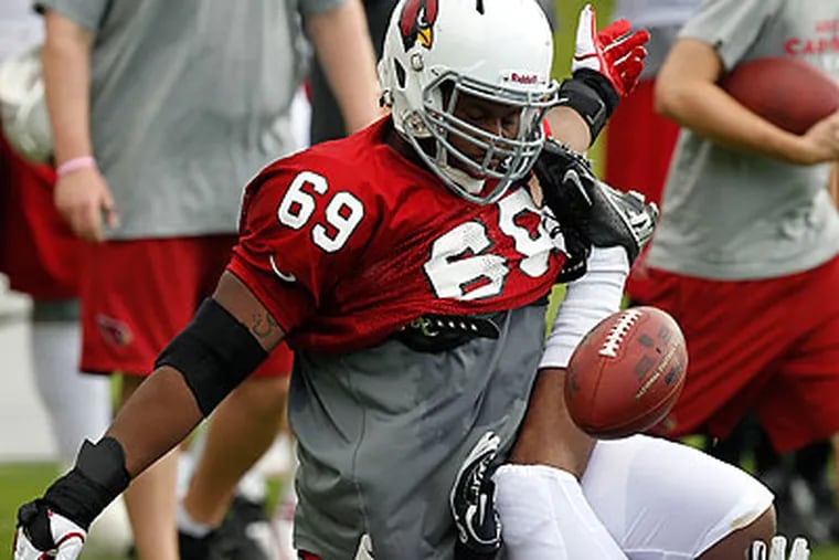 Defensive tackle Landon Cohen was last in Arizona with the Cardinals. (AP file photo)