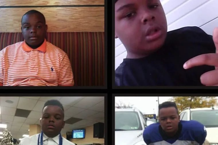 GoFundMe page images of Sanford Harling, 12, who was killed Friday in a Norristown fire.