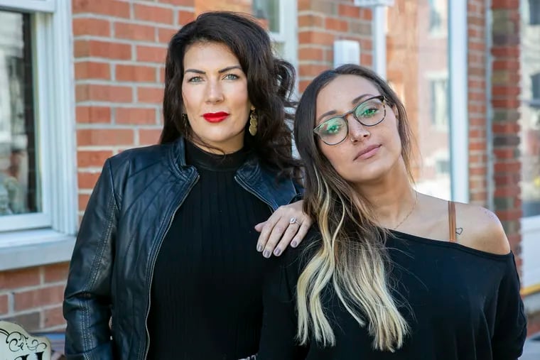 Andy Sealy, right, and Krysten Gentile, both in their 30s, have been diagnosed with late-stage breast cancer and have launched a podcast called "Making the Breast of It."