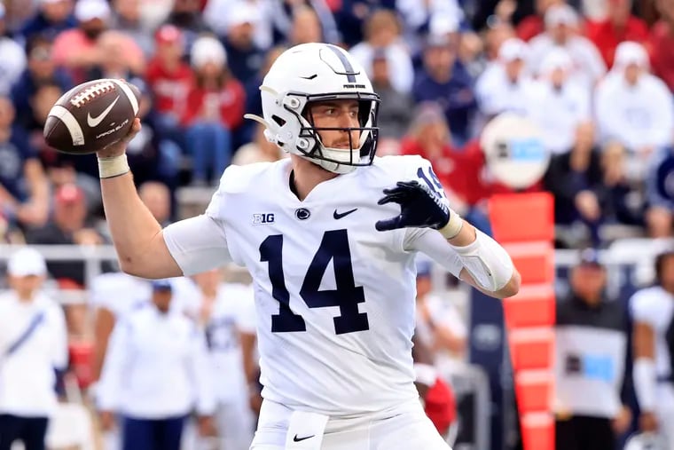 Senior quarterback Sean Clifford and the Penn State Nittany Lions head into Saturday's game at Rutgers as a 19-point favorite. Penn State has covered the point spread in four straight games, winning the last three in a row. (Photo by Justin Casterline/Getty Images)