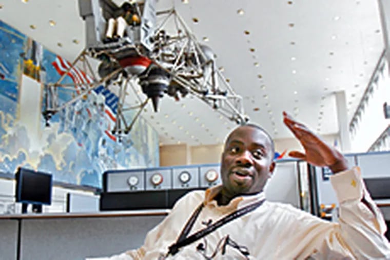 NASA engineer Jarmaine Ollivierre at Johnson Space Center. In 1987, he was in special ed at Belmont Elementary School in West Philadelphia when he met a man who would change his life, and the lives of many in his class.