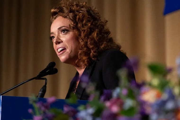 Comedian Michelle Wolf entertains guests at the White House Correspondents' Association (WHCA) dinner on Saturday.
