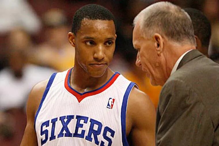 How will new Sixers coach Doug Collins (right) use No. 2 pick Evan Turner (left) this season? (Michael S. Wirtz / Staff Photographer)