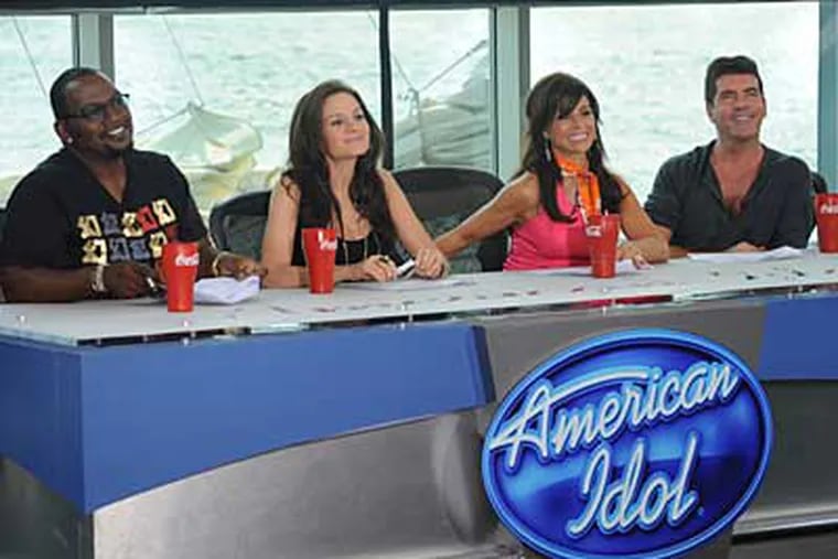 "American Idol" judges (from left) Randy Jackson, newcomer Kara DioGuardi, Paula Abdul and Simon Cowell. DioGuardi, a songwriter, seems a strong addition to this eighth season.