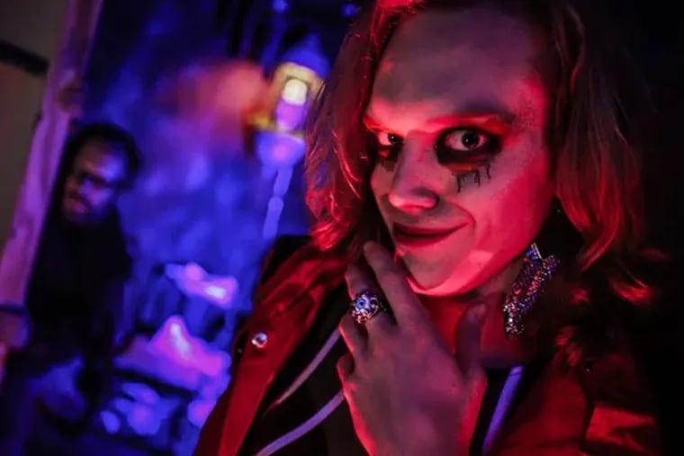 A still from a promotional video of Dark Passage, a pop-up Halloween bar.