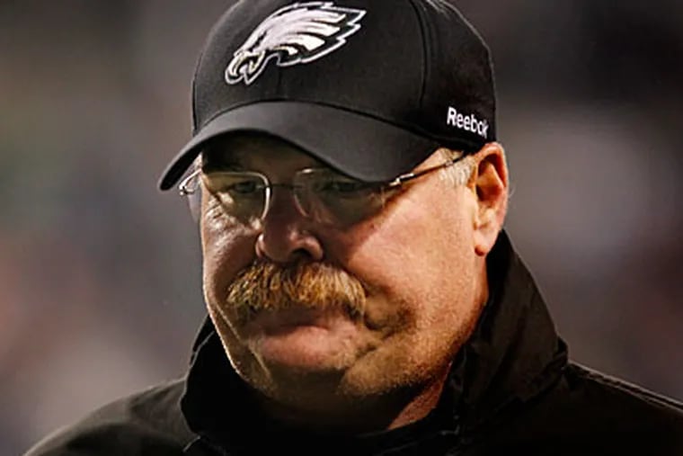 Beginning Sunday, Andy Reid will have a real training camp and games with which to build his team. (Ron Cortes/Staff file photo)
