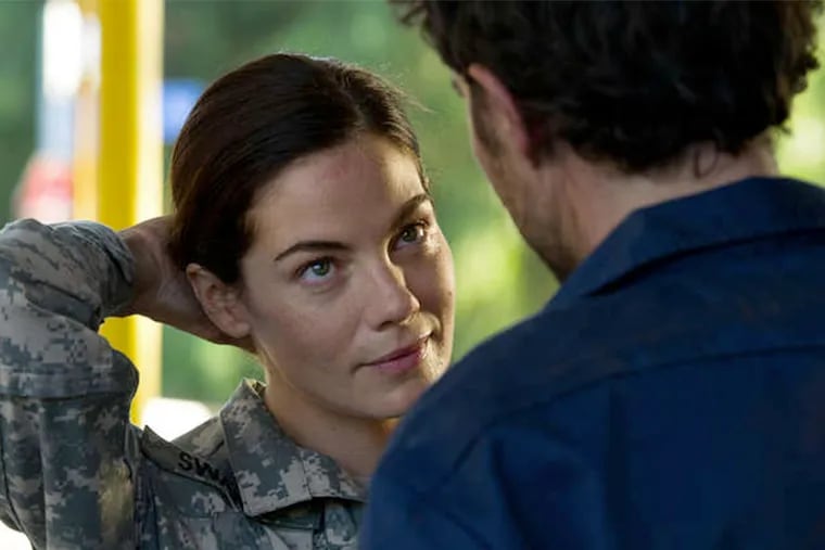 In the gritty "Fort Bliss," Michelle Monaghan plays an Army medic back from Afghanistan, rocked by trauma and trying to reconnect with the life she left behind.