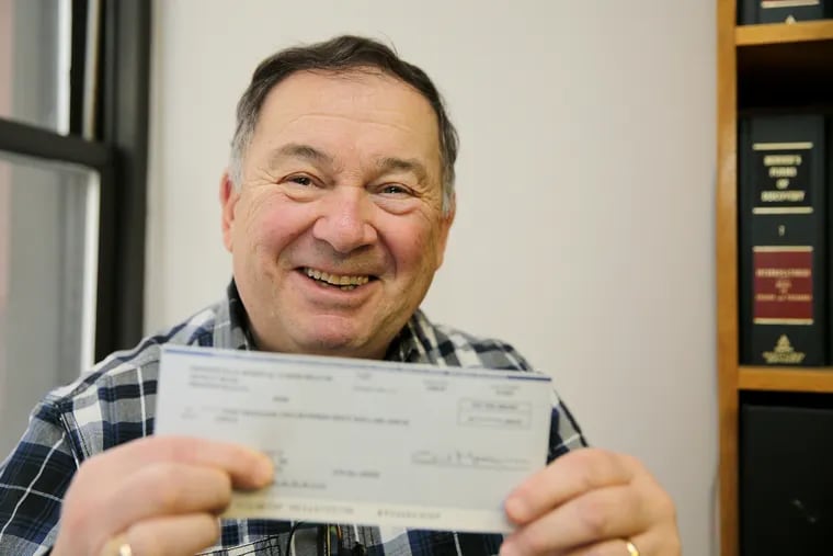 It was months in coming, but Vince Benedict finally received a check from Phoenixville Hospital refunding an overpayment made in error.