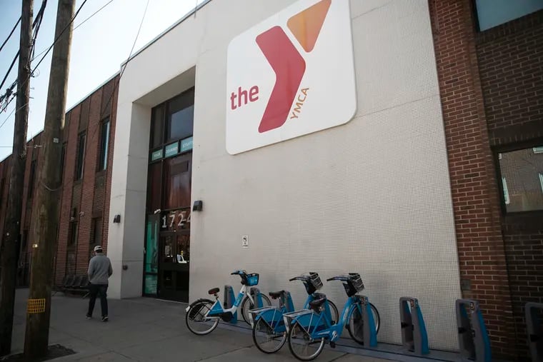 The YMCA building at 17th and Christian Streets in Philadelphia. YMCA branches are closed due to the spread of COVID-19.