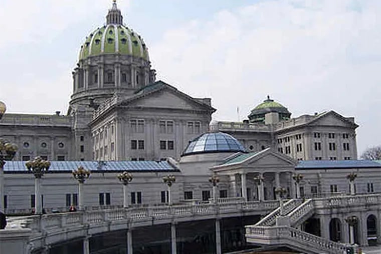 Pennsylvania's capitol building in Harrisburg.