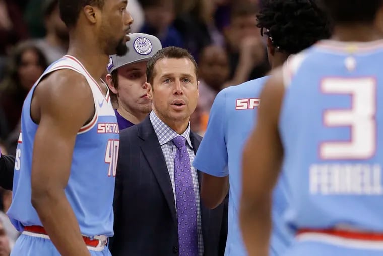 Dave Joerger, shown here with the Kings in 2019, had three losing seasons in Sacramento.