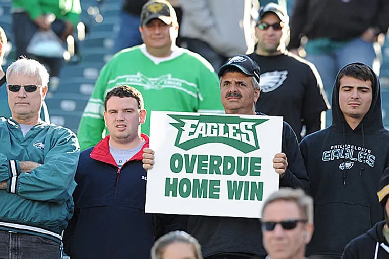 Eagles fans at Lincoln Financial Field. (Clem Murray/Staff Photographer)