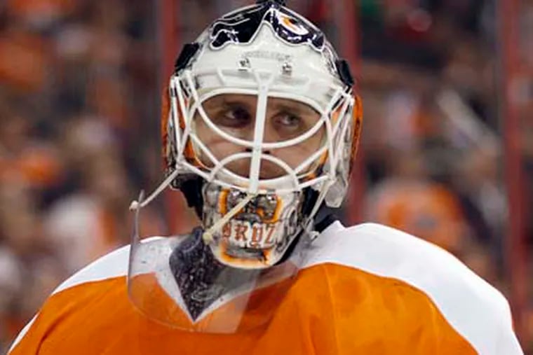 Ilya Bryzgalov's musings are about the only redeeming feature on HBO's 24/7. (Yong Kim / Staff Photographer)