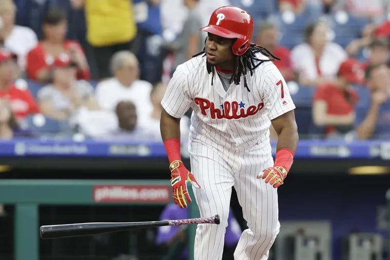 Maikel Franco has been getting on base more consistently when he hits in the eighth spot in the lineup.