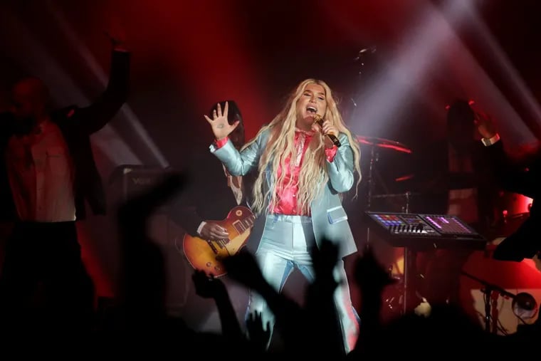 Songwriter and pop star Kesha performs at The Fillmore in Phila., Pa. on October 7, 2017. ELIZABETH ROBERTSON / Staff Photographer