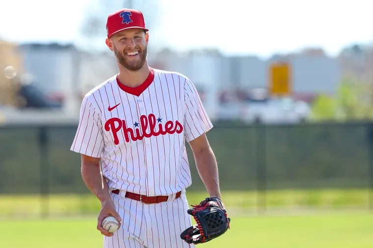 Phillies pitcher Zack Wheeler's contract is up at the end of this season.