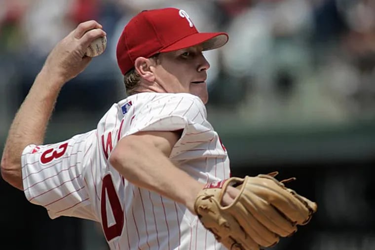 Randy Wolf played eight seasons with the Phillies and amassed a 69-60 record with a 4.21 ERA.