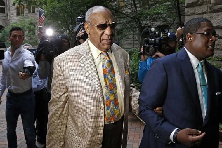 Bill Cosby arrives for jury selection in his sexual assault case at the Allegheny County Courthouse on Monday in Pittsburgh.